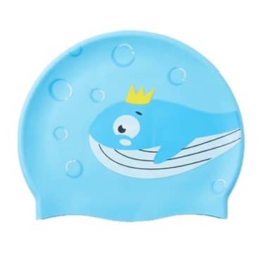 Kids Printed Silicone Swimming Cap – Ages 3–12