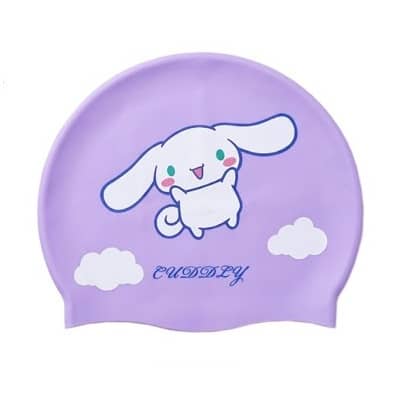 Kids Printed Silicone Swimming Cap – Ages 3–12