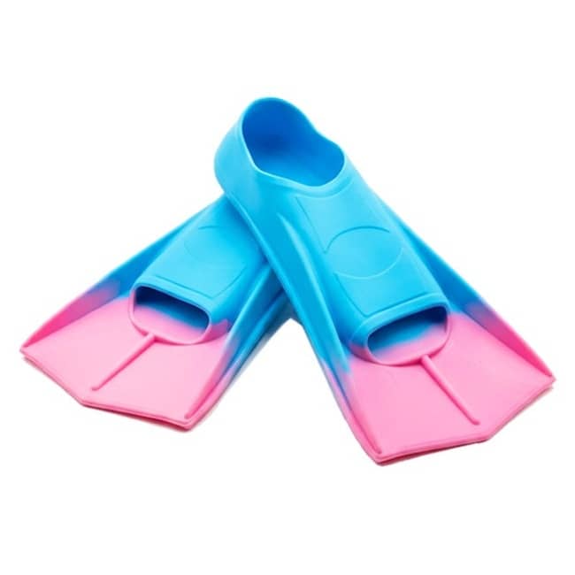 Kids Rubber Swimming Training Fins – Short Blade Swim Flippers