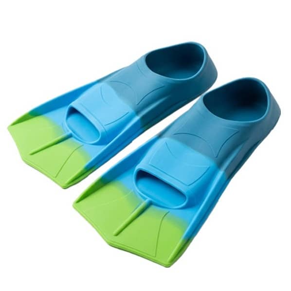 Kids Rubber Swimming Training Fins – Short Blade Swim Flippers