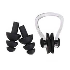 Silicone Nose Clip & Earplugs Swimming Set