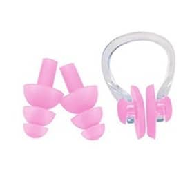 Silicone Nose Clip & Earplugs Swimming Set