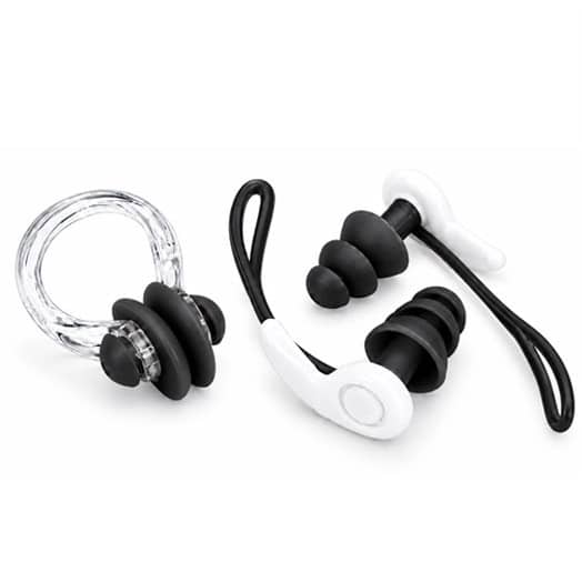 Silicone Nose Clip & Earplugs Swimming Set with Storage Case