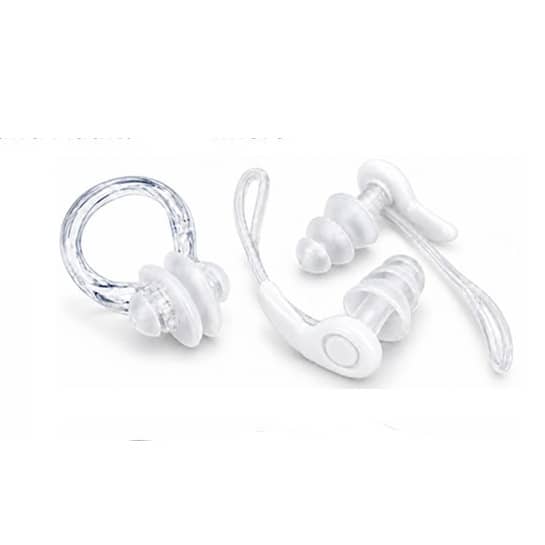 Silicone Nose Clip & Earplugs Swimming Set with Storage Case