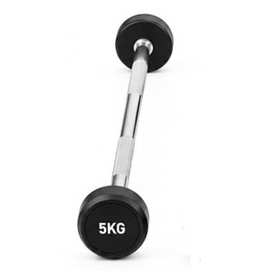 Cast Iron Fixed Weight Lifting Barbell