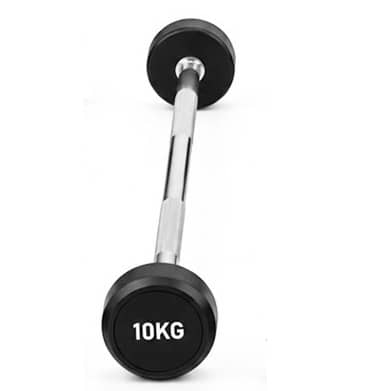 Cast Iron Fixed Weight Lifting Barbell