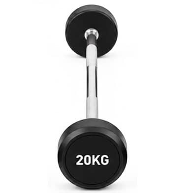 Cast Iron Fixed Weight Lifting Barbell