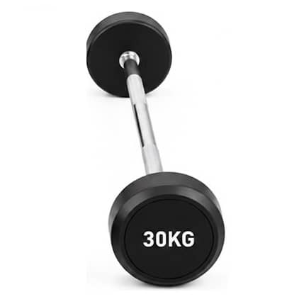 Cast Iron Fixed Weight Lifting Barbell