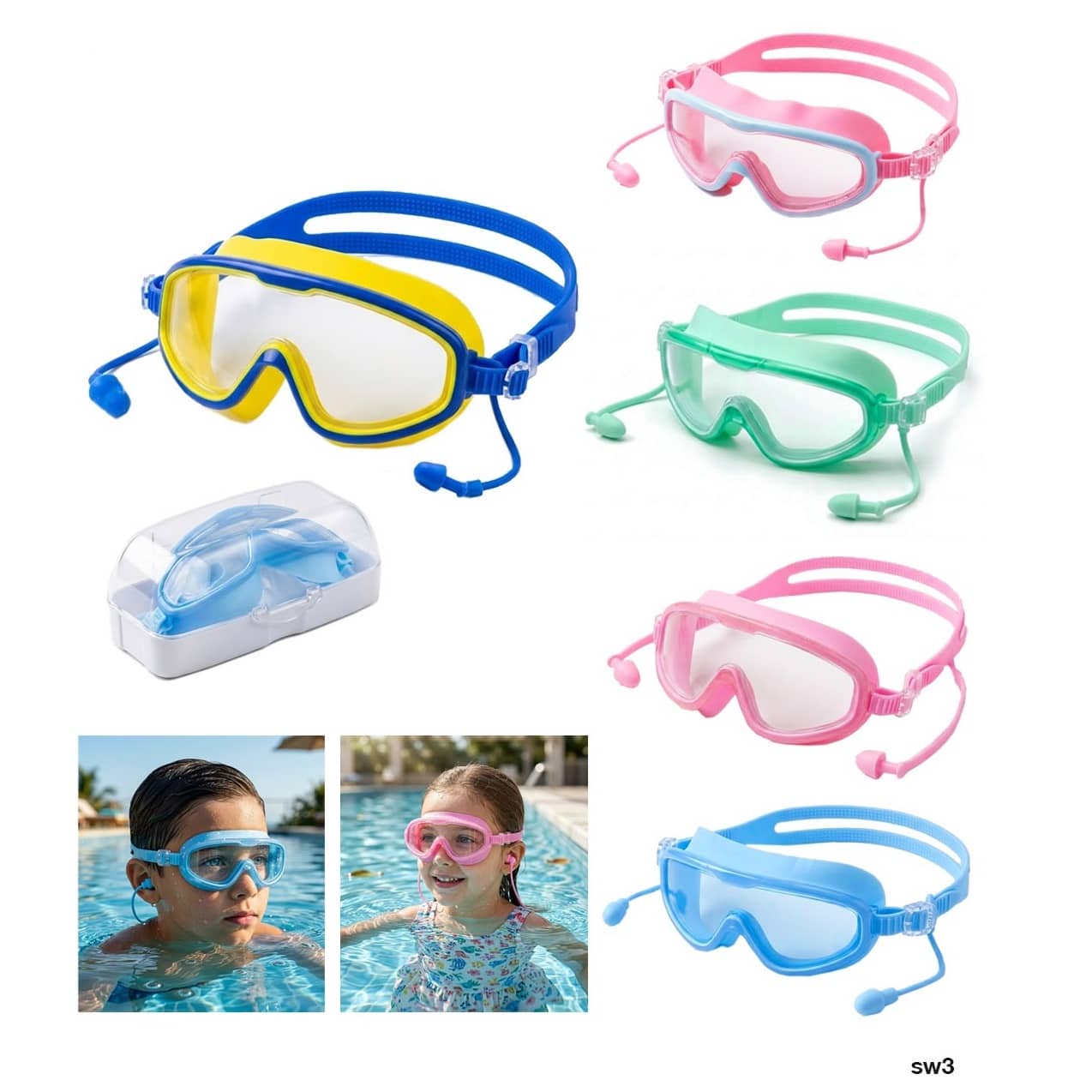 Kids & Teens Anti-Fog UV Shield Swimming Goggles