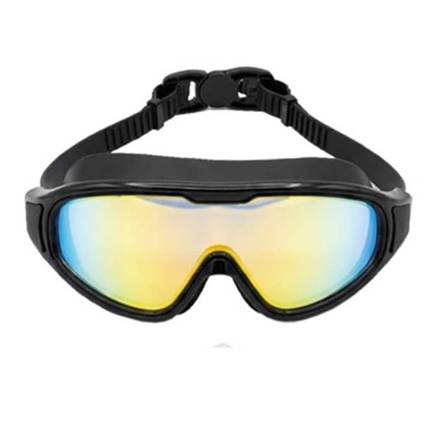 Wide-View Anti-Fog UV Shield Swimming Goggles with Earplugs