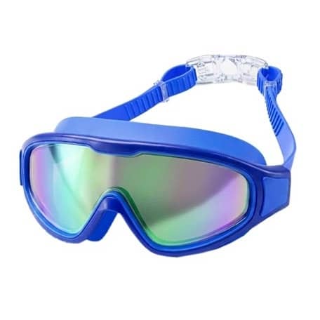 Wide-View Anti-Fog UV Shield Swimming Goggles with Earplugs