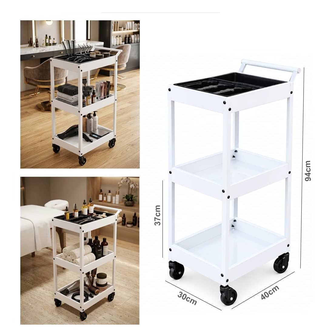 Rolling Beauty Salon, Spa & Medical Storage Organizer Cart