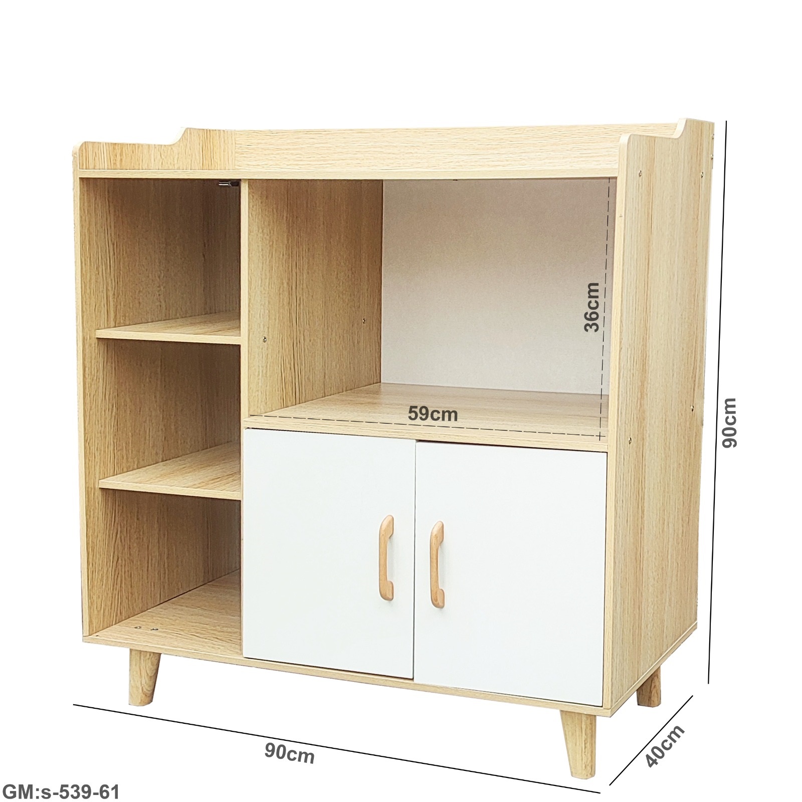 Wooden Kitchen Cabinet & Coffee Corner "s-539-61"