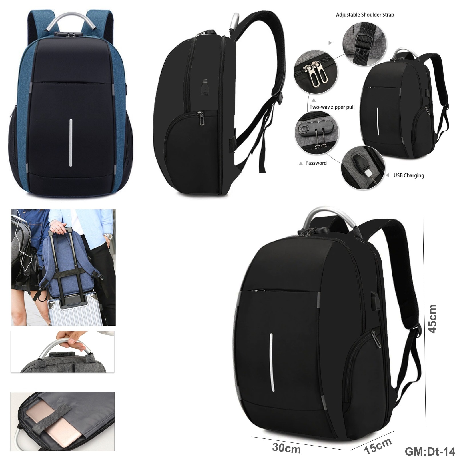 حقيبة ظهر متعددة الوظائف "dt-14"