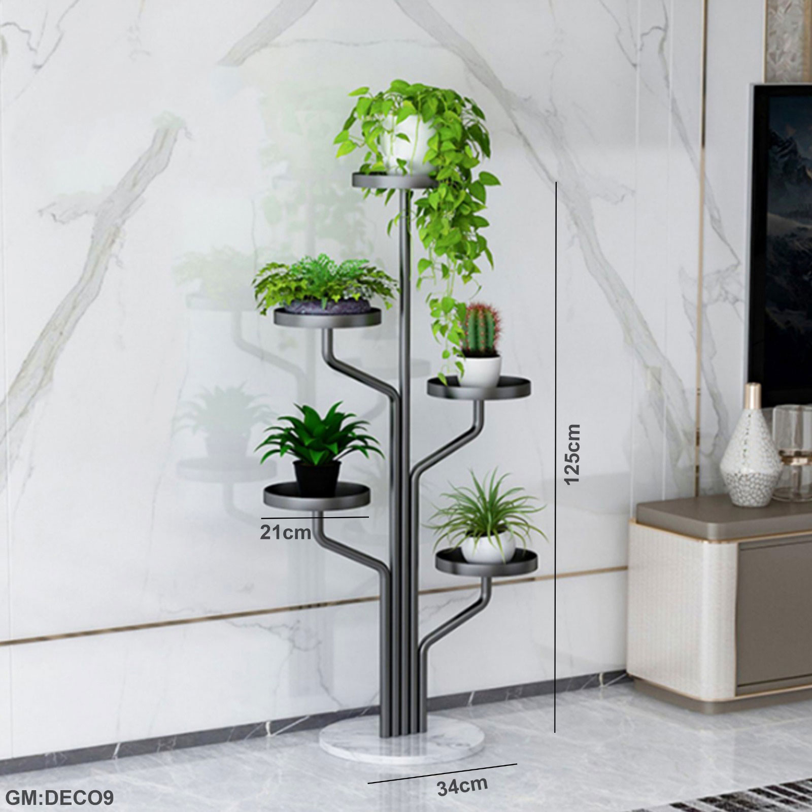 حامل وعاء زهرية حديدية "ديكو 9"