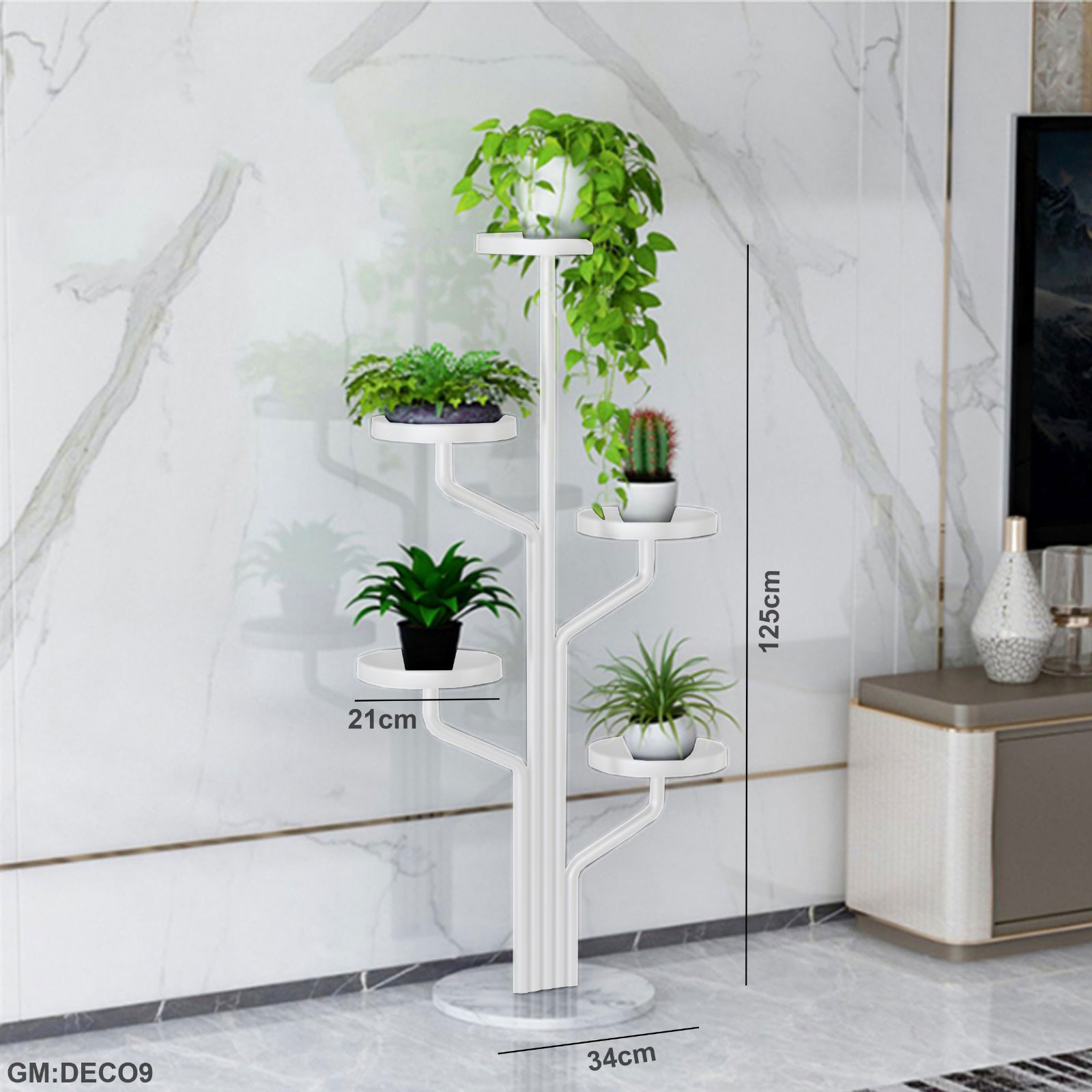 حامل وعاء زهرية حديدية "ديكو 9"