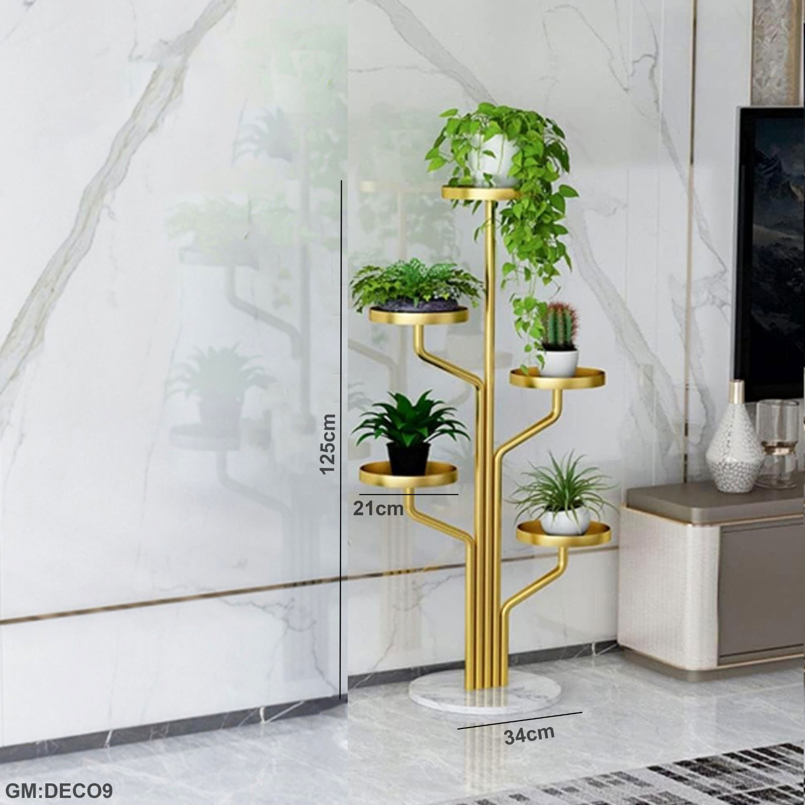 حامل وعاء زهرية حديدية "ديكو 9"