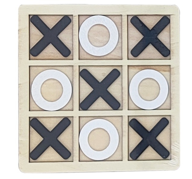 لعبة لوحية من الخشب لعبة تيك تاك تو اكس او تشيس "488"