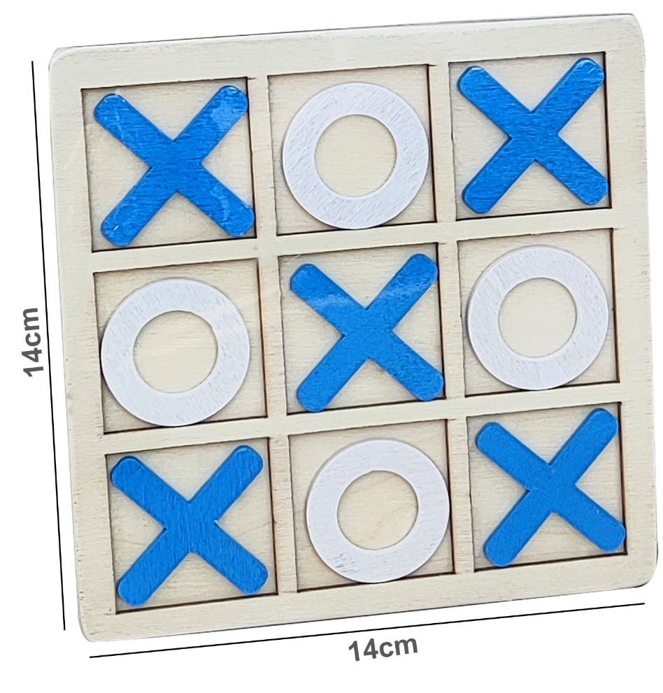 لعبة لوحية من الخشب لعبة تيك تاك تو اكس او تشيس "488"