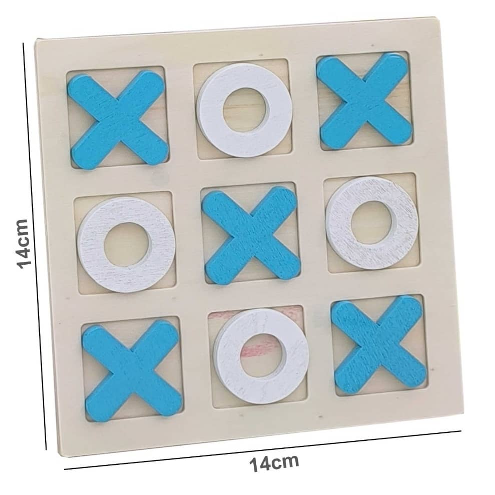 لعبة لوحية من الخشب لعبة تيك تاك تو اكس او تشيس "488"
