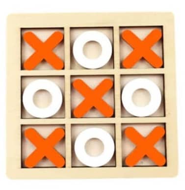 لعبة لوحية من الخشب لعبة تيك تاك تو اكس او تشيس "488"