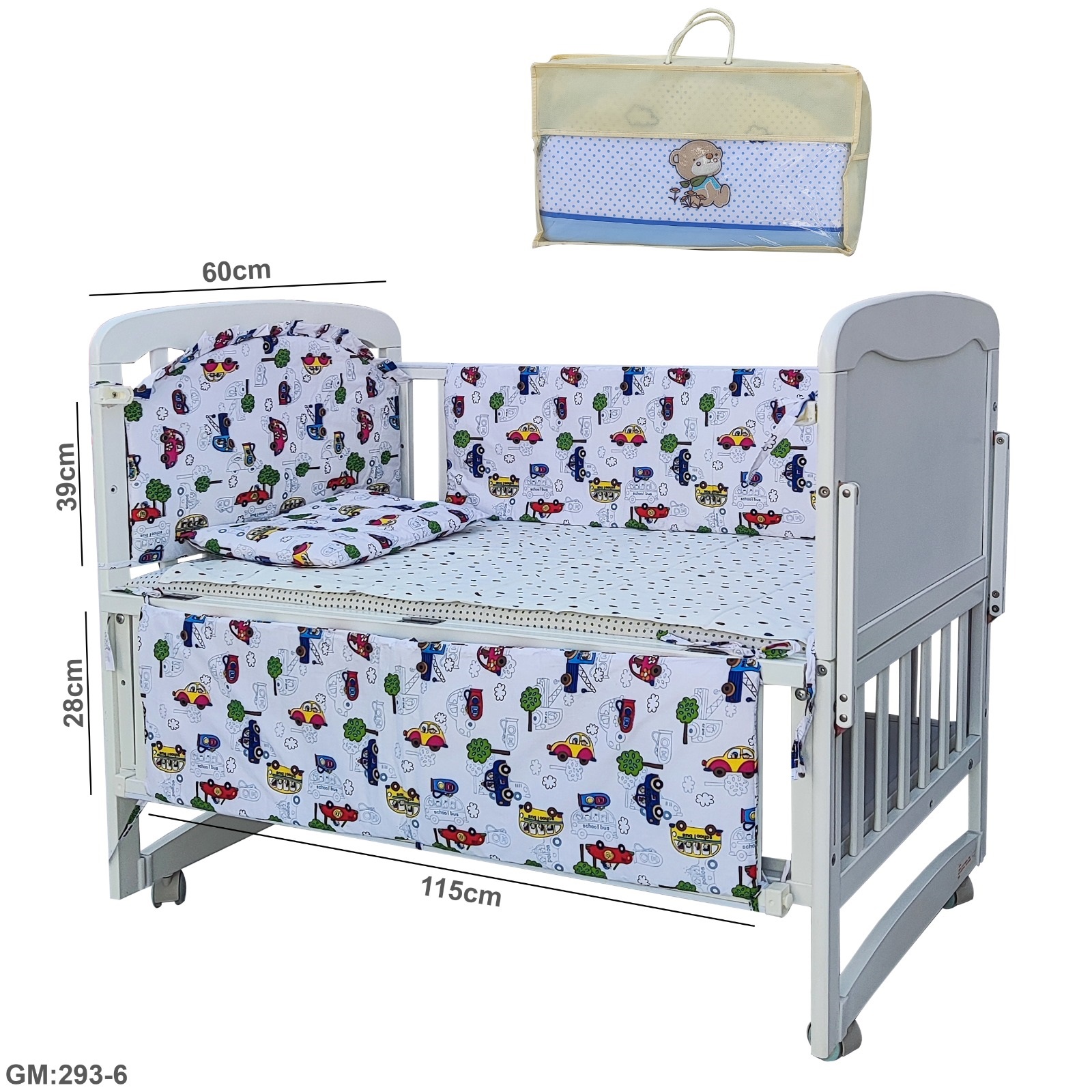 Newborn Crib Bedding Set "cu401-3"