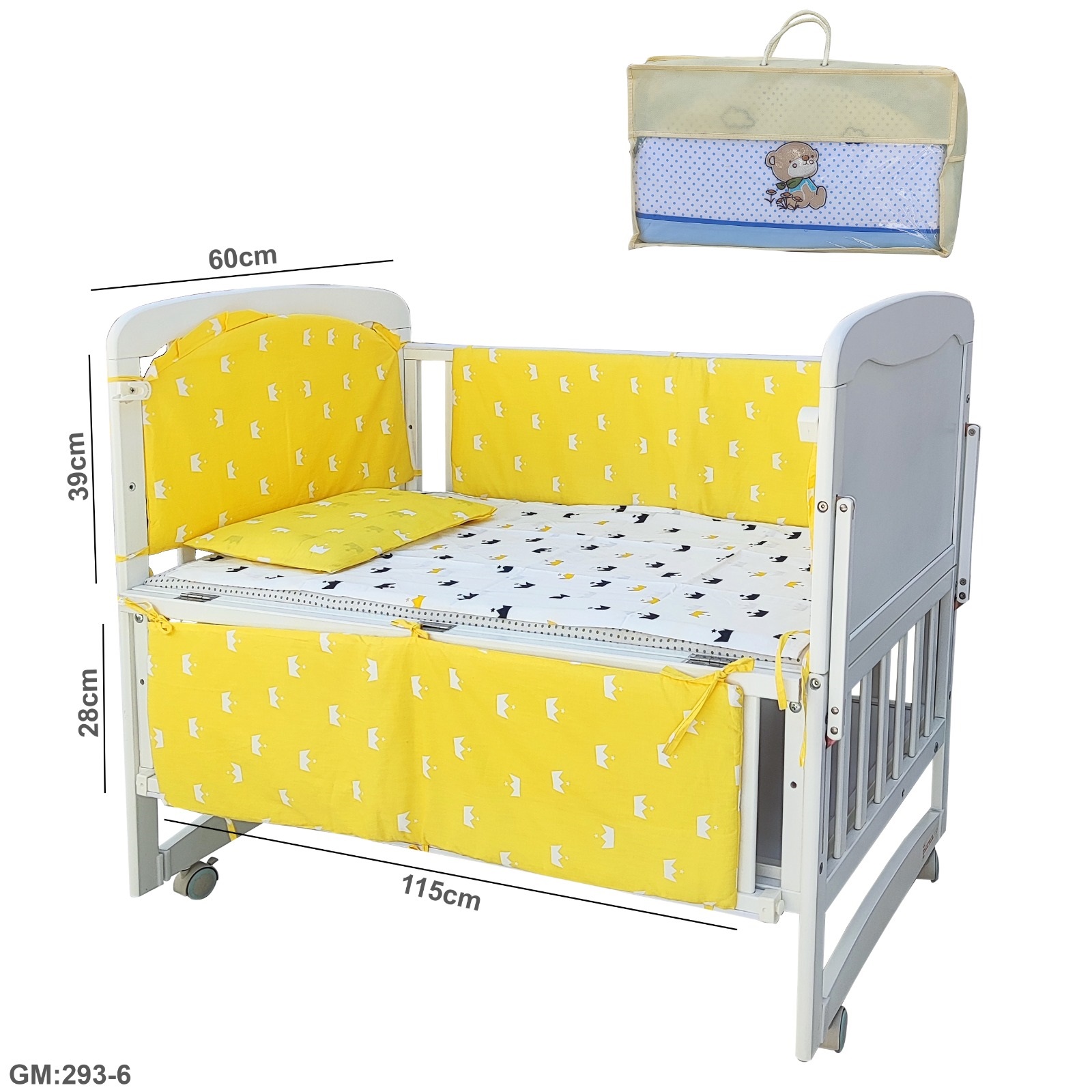Newborn Crib Bedding Set "cu401-3"