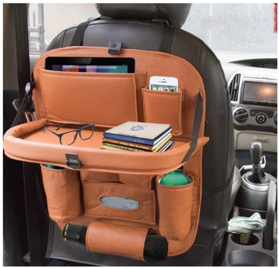 حقيبة تخزين جلدية لمقعد السيارة "xh27-2"
