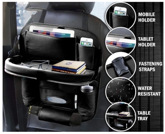 حقيبة تخزين جلدية لمقعد السيارة "xh27-2"