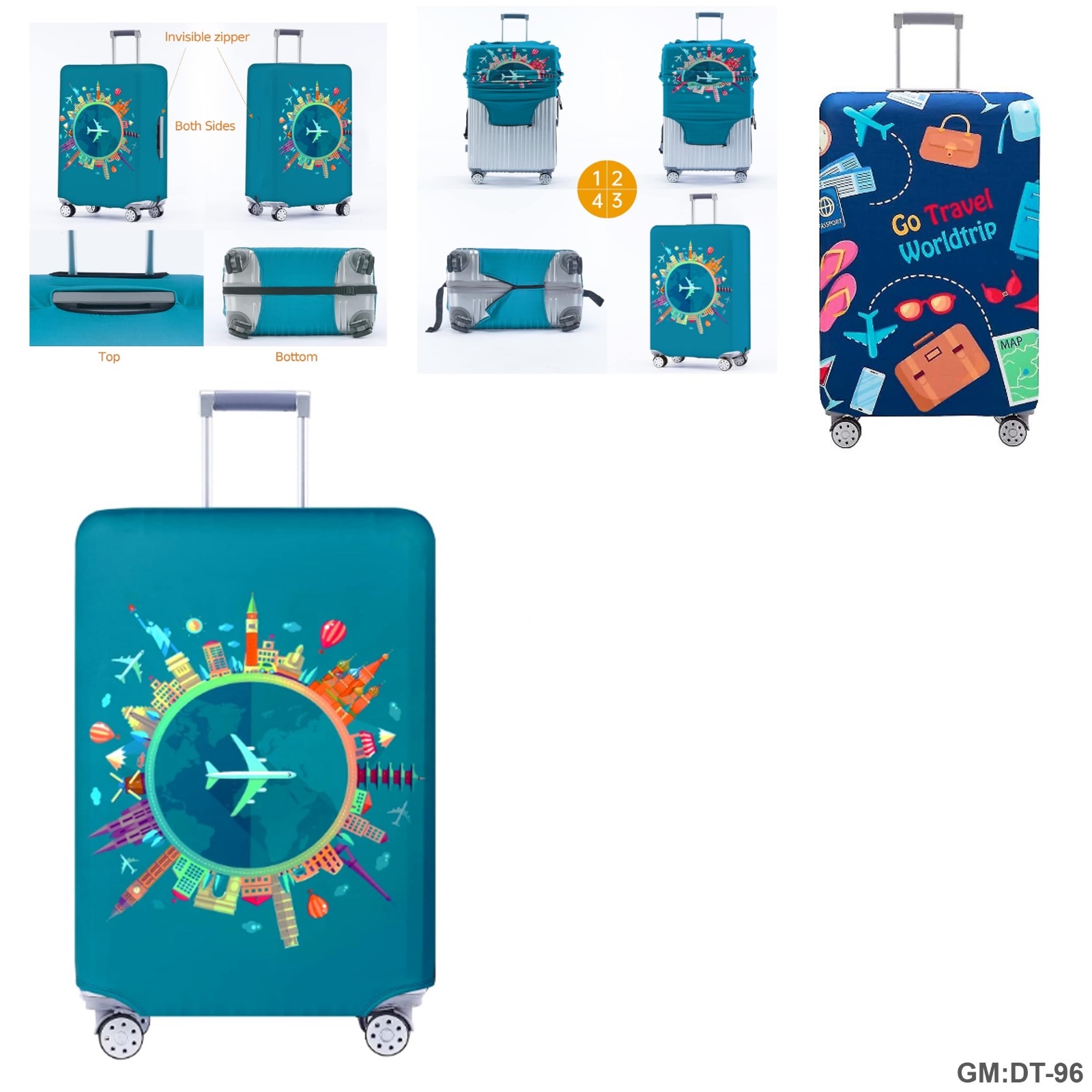 أغطية سفر للحقائب لحماية الحقيبة "dt-96"