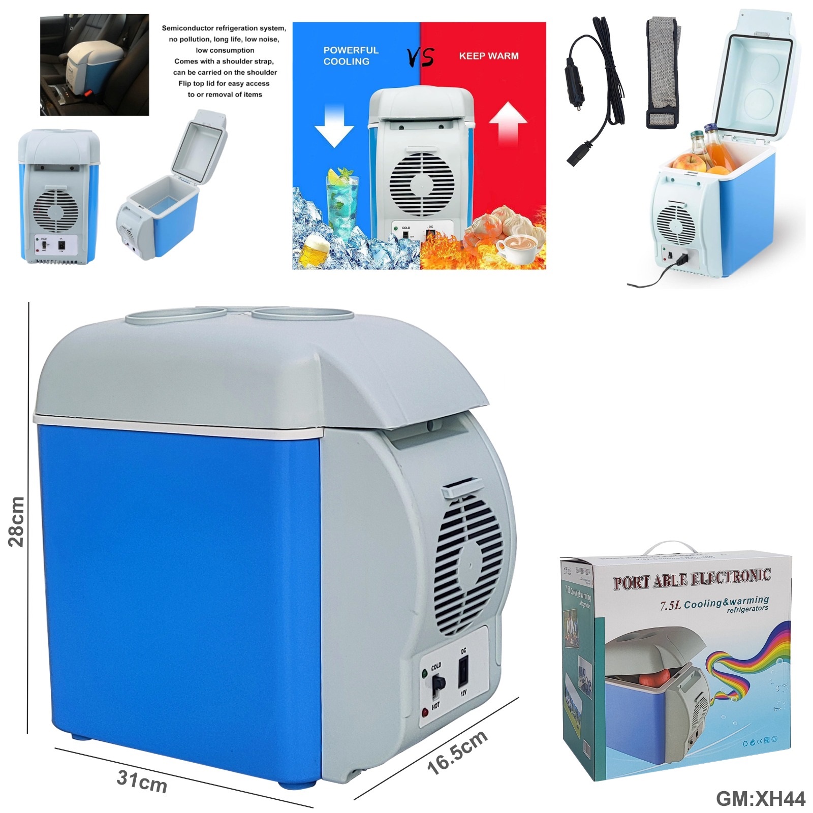 Portable Car Refrigerator Cooler & Warmer "xh44"