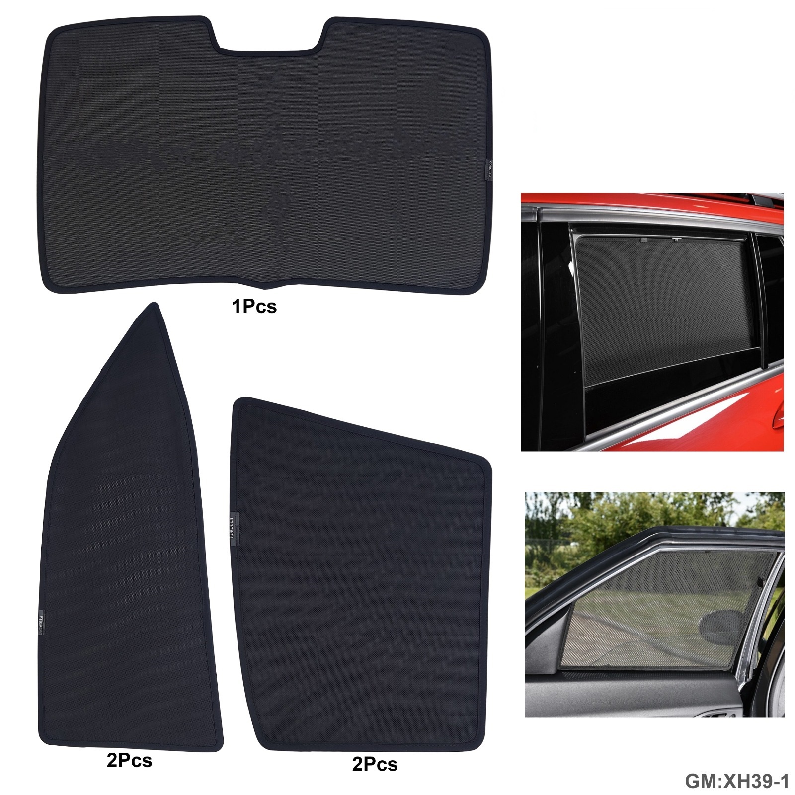 ستائر الشمس المغناطيسية للسيارة كورولا الجيل الحادي عشر مجموعة من 5 قطع "xh39-1"