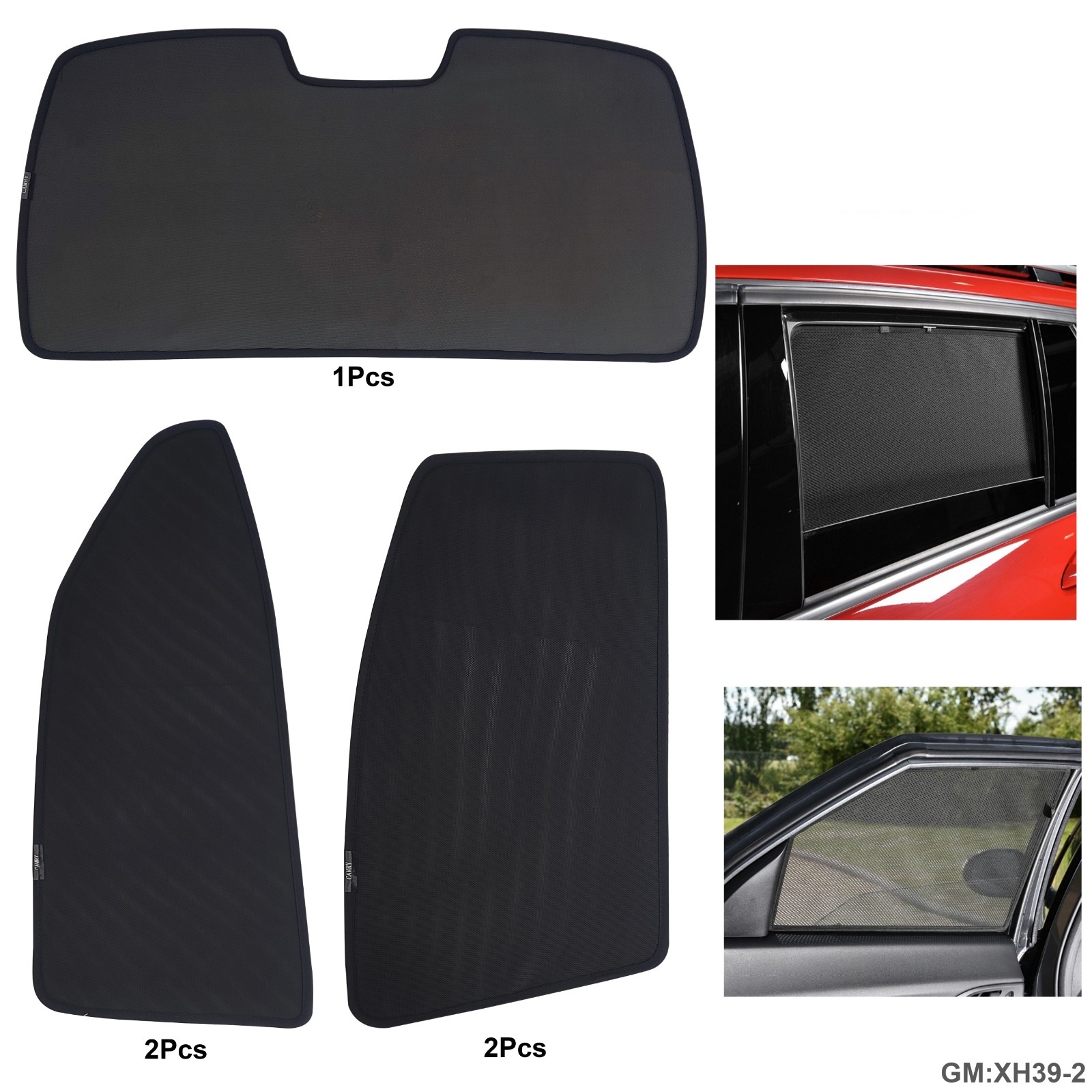 كامري 8 الستائر المغناطيسية للسيارة مجموعة من 5 قطع "xh39-2"