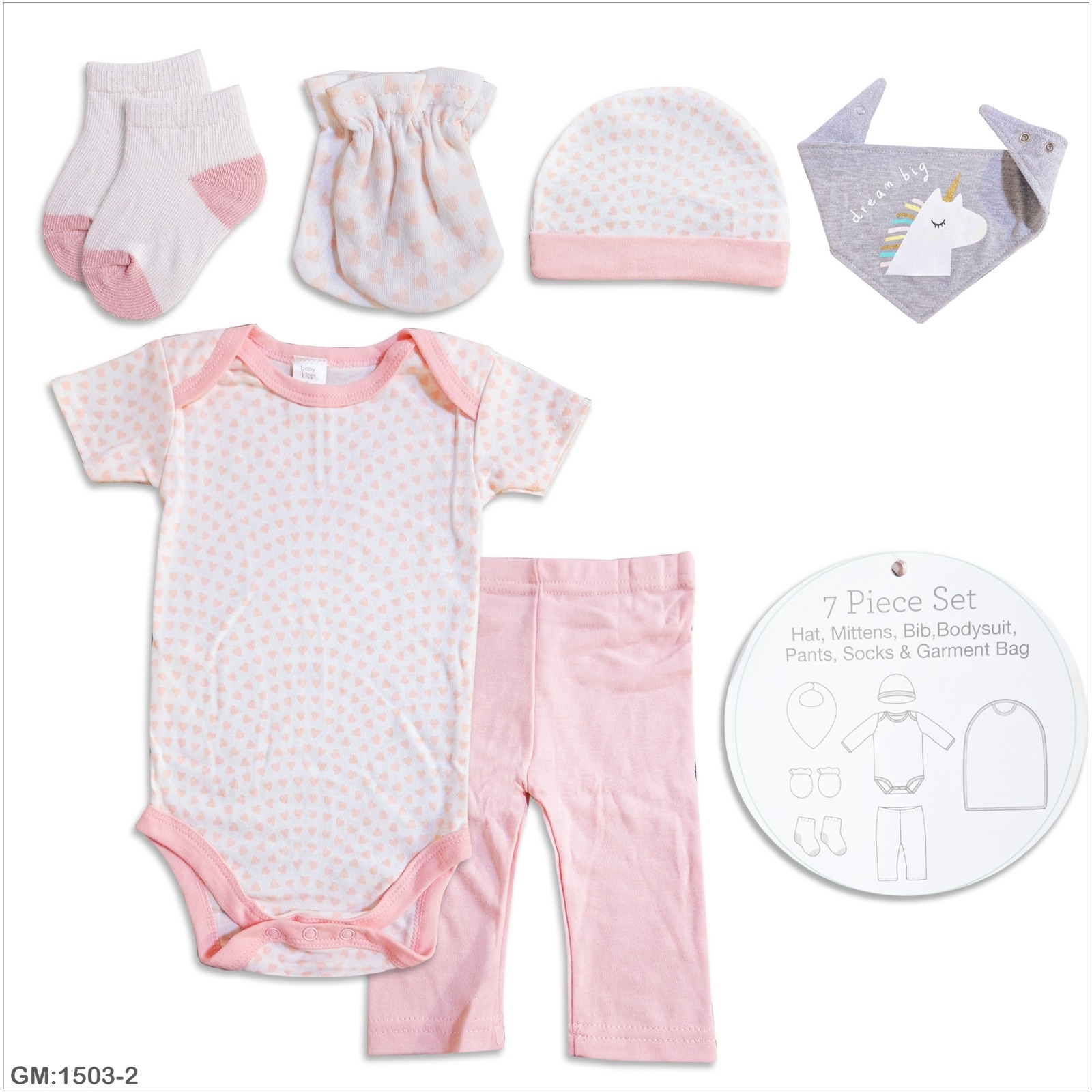 7 Piece Set for 3-6month baby "cl202-3"