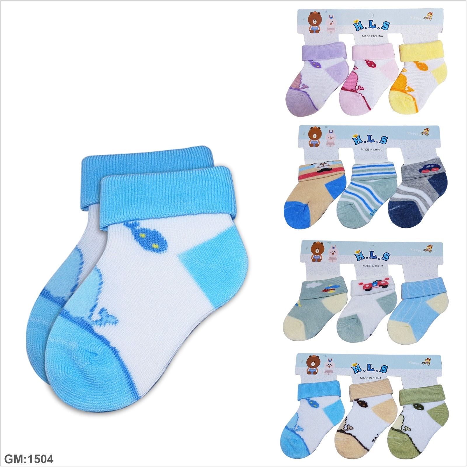 Socks for 0-8 month baby 3pair Sets "cl189-1"