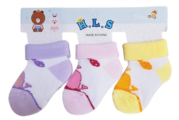 Socks for 0-8 month baby 3pair Sets "cl189-1"