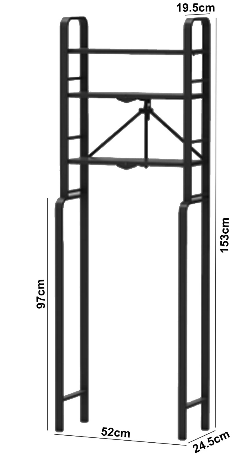 رف تخزين المرحاض القابل للطي "539-3-1"