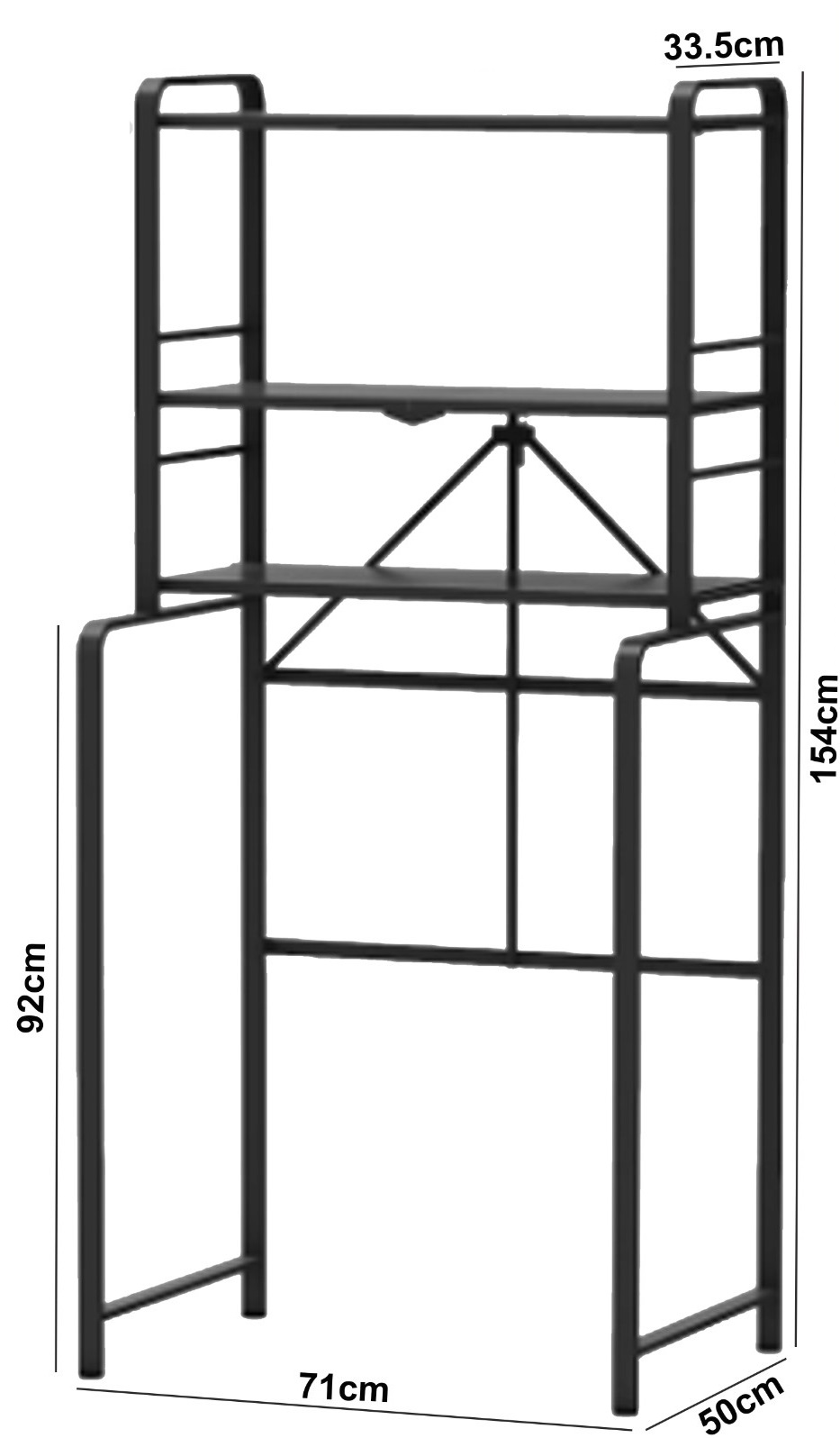 رف تخزين آلة غسيل قابل للطي "539-30-1"