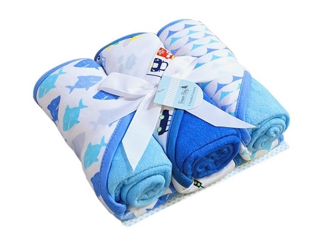 Hooded Towels for Baby 3pcs Sets Size: 75X75cm "cl186-3"