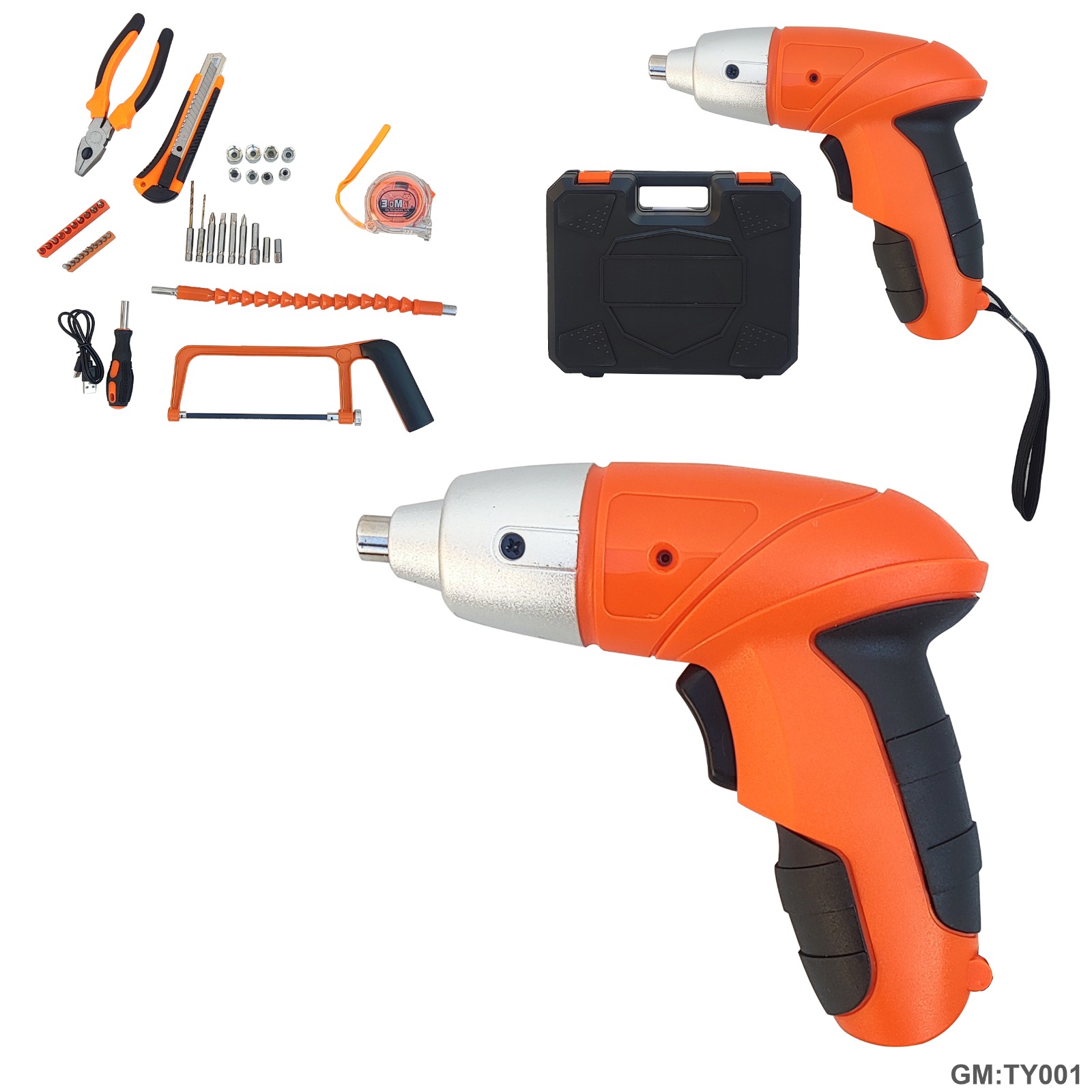 مجموعة مثقاب مفك كهربائي لاسلكي "TY001"