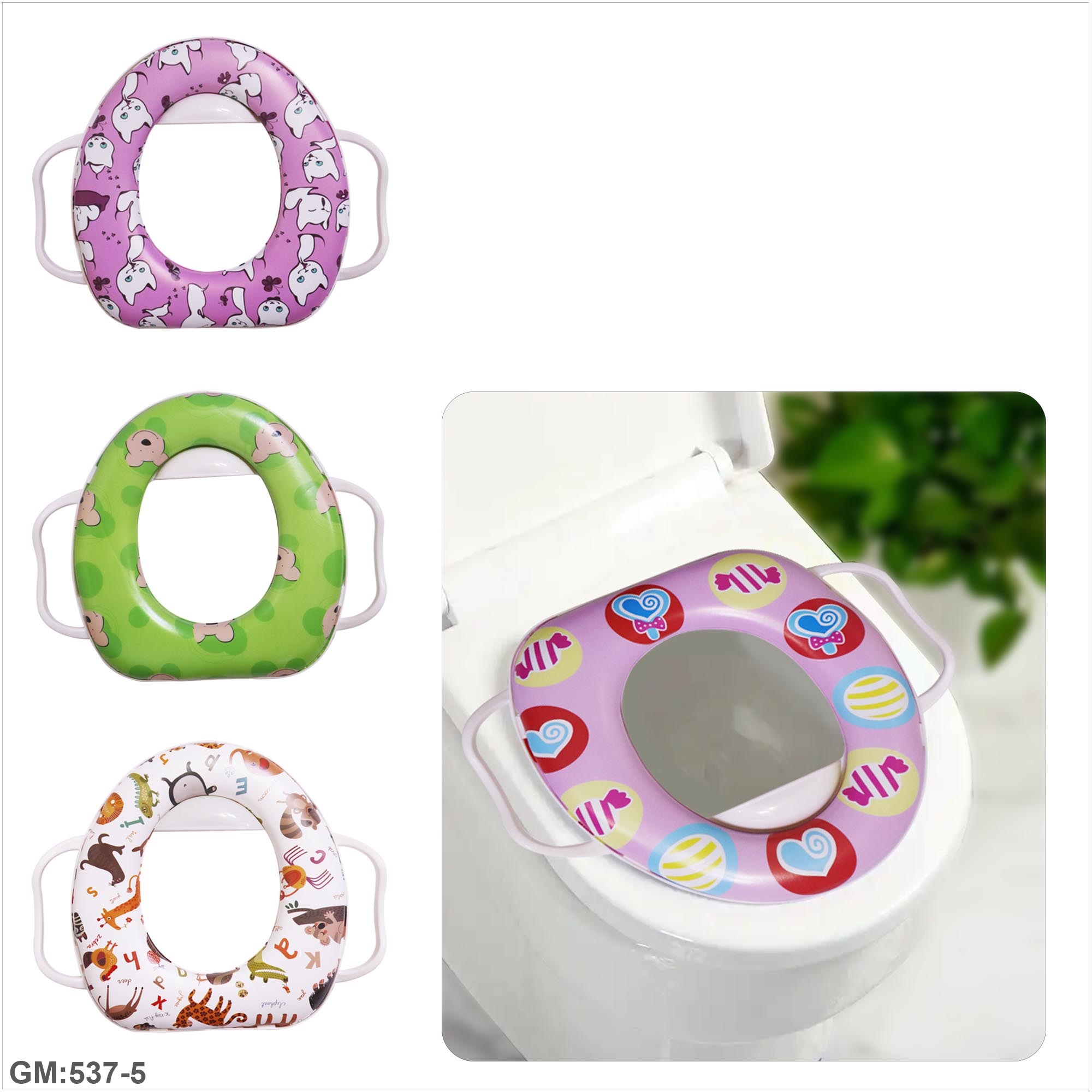 محول مقعد المرحاض للأطفال ناعم ومريح 1 قطعة "537-5"