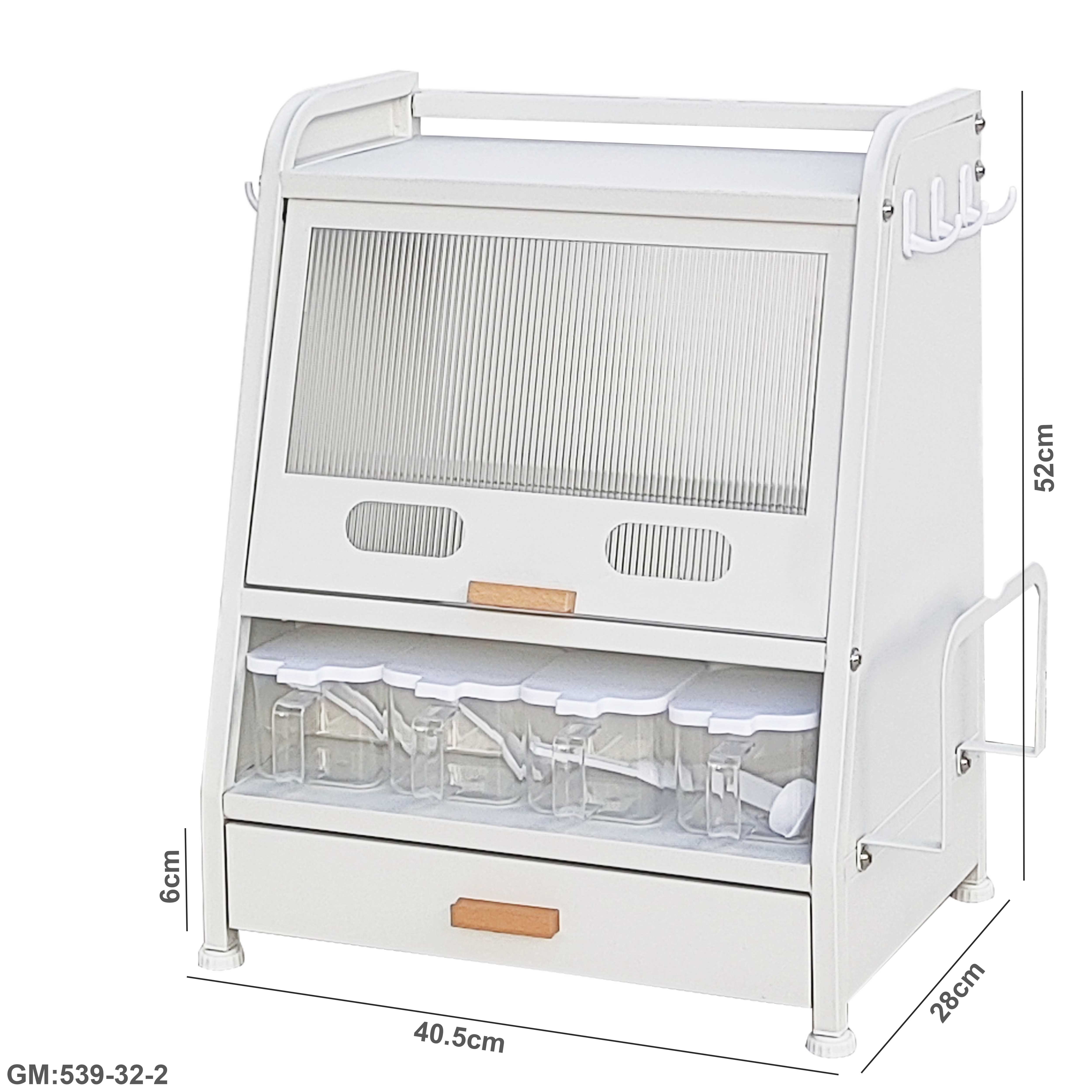 Kitchen spice Jar Storage Cabinet Rack "539-32-2"