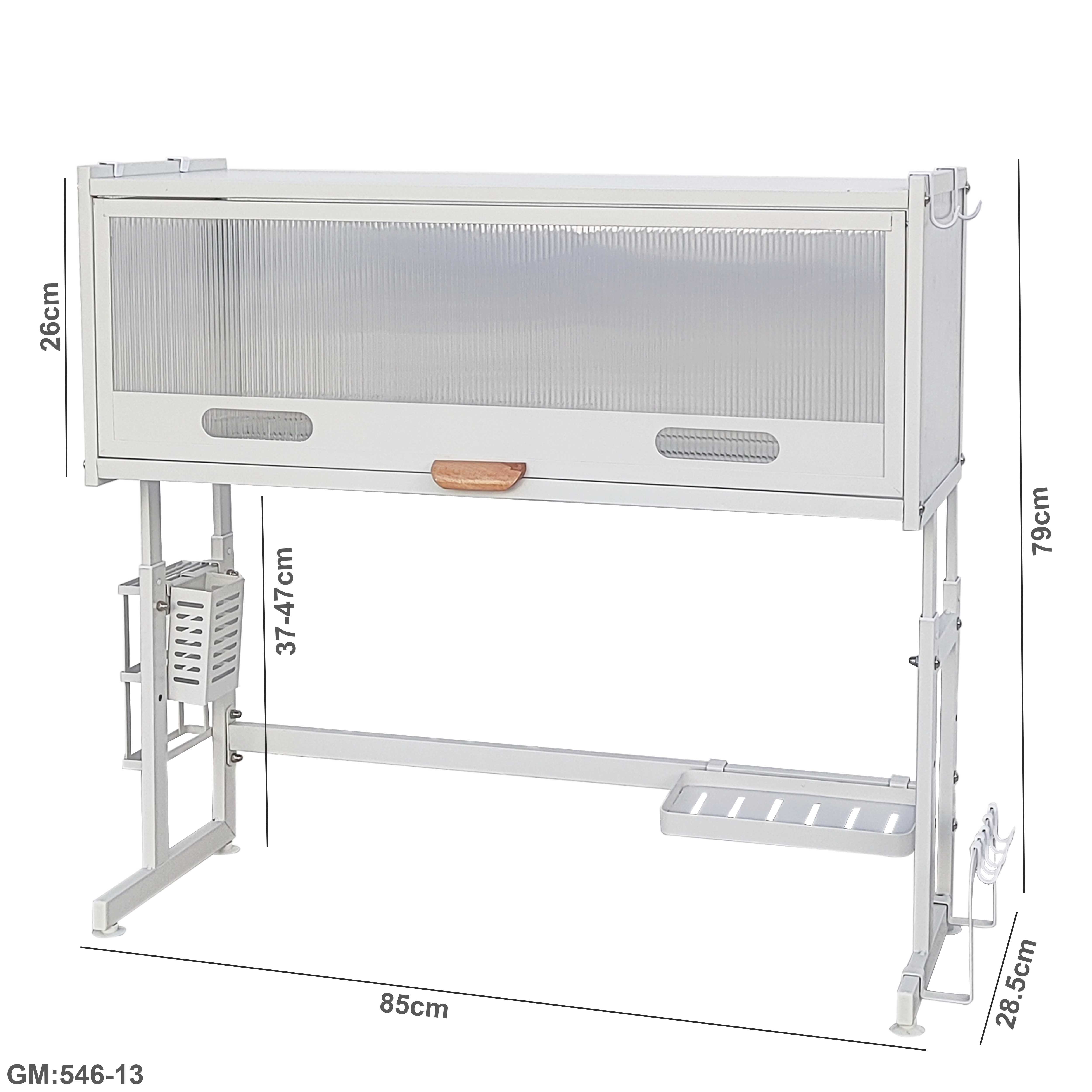 Transparent Dish Drying Sink Cabinet Rack "546-13"