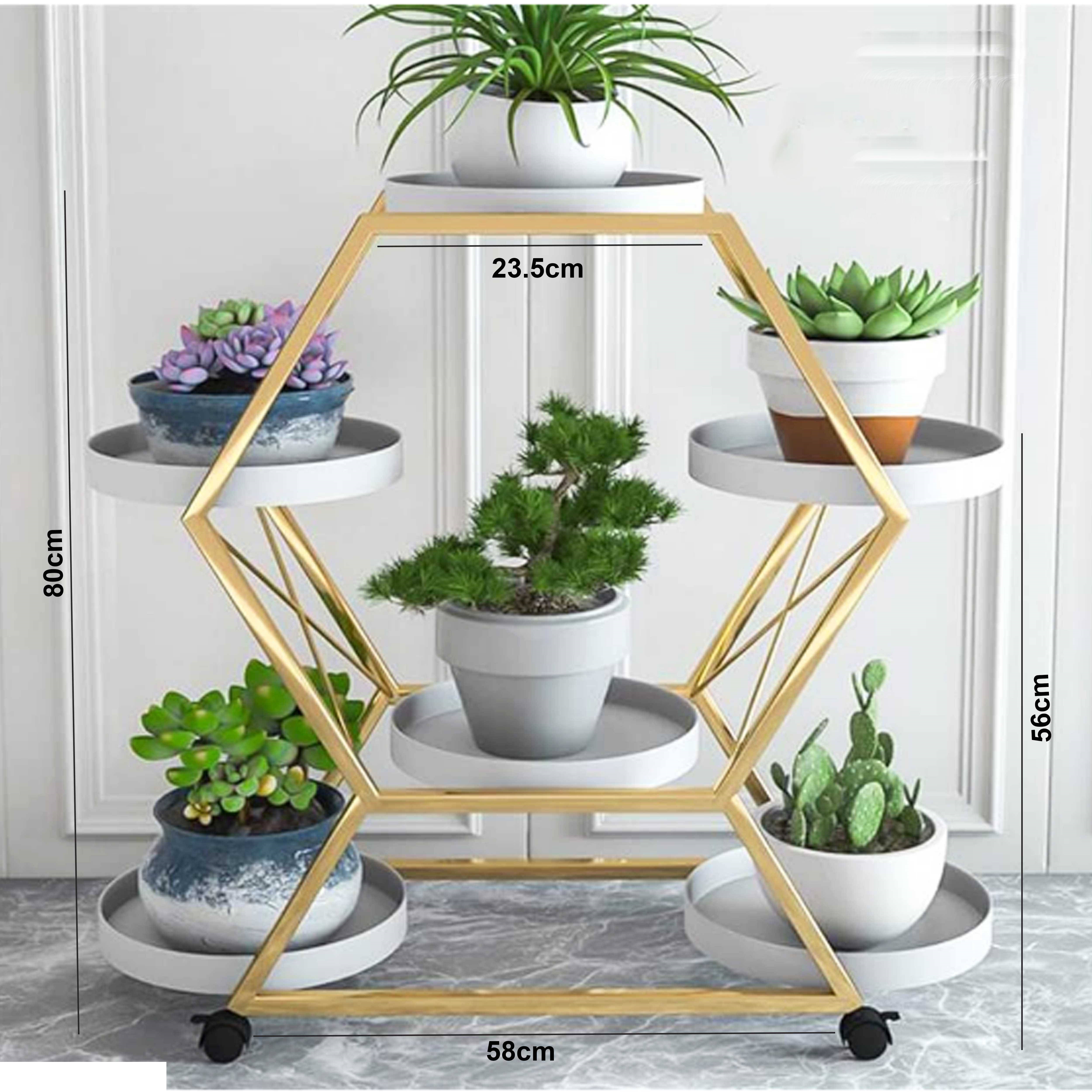 رف لوضع أواني النباتات المتدحرج "ديكو32"