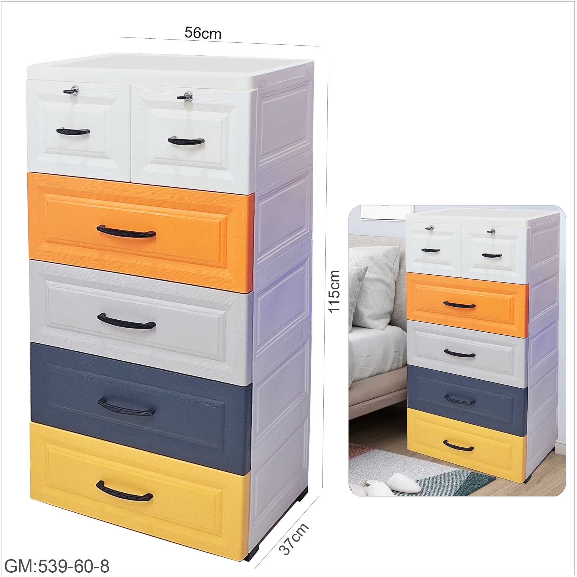 منظم درج فاخر لملابس الطفل مع أدراج التخزين في الغرفة بعجلات "539-60-8"