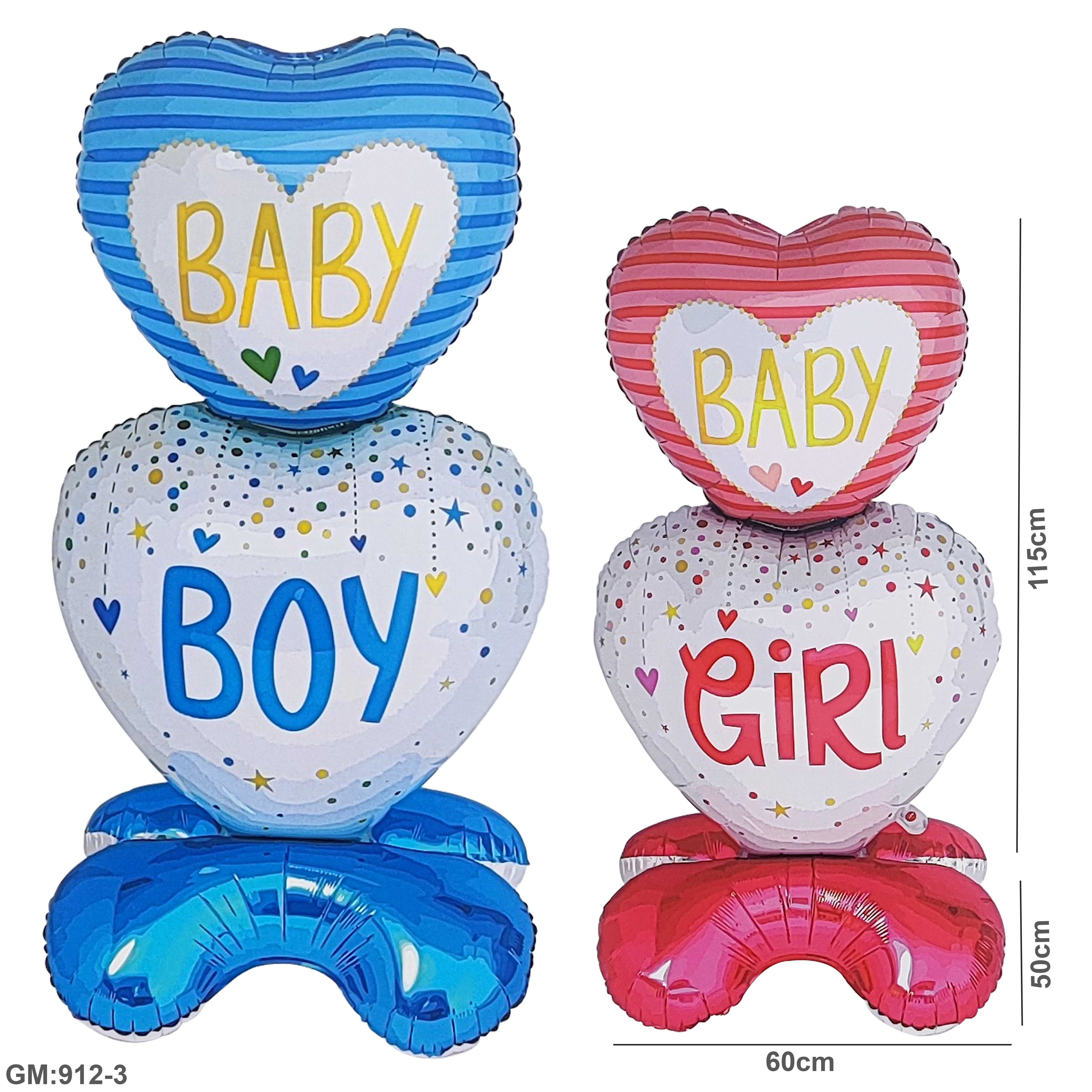 Baby Boy & Girl Foil Balloon "912-3"