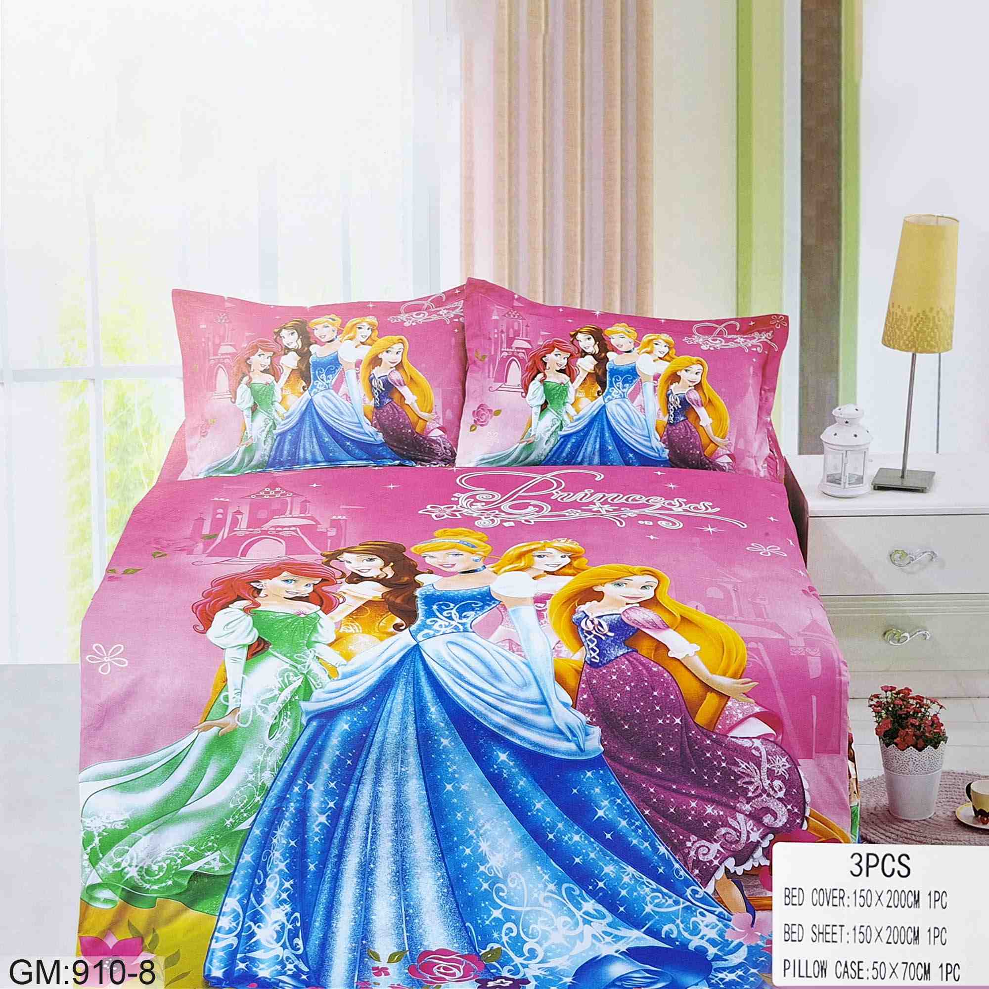 Disney princess Bed Sheet 3pcs "cu413-1"