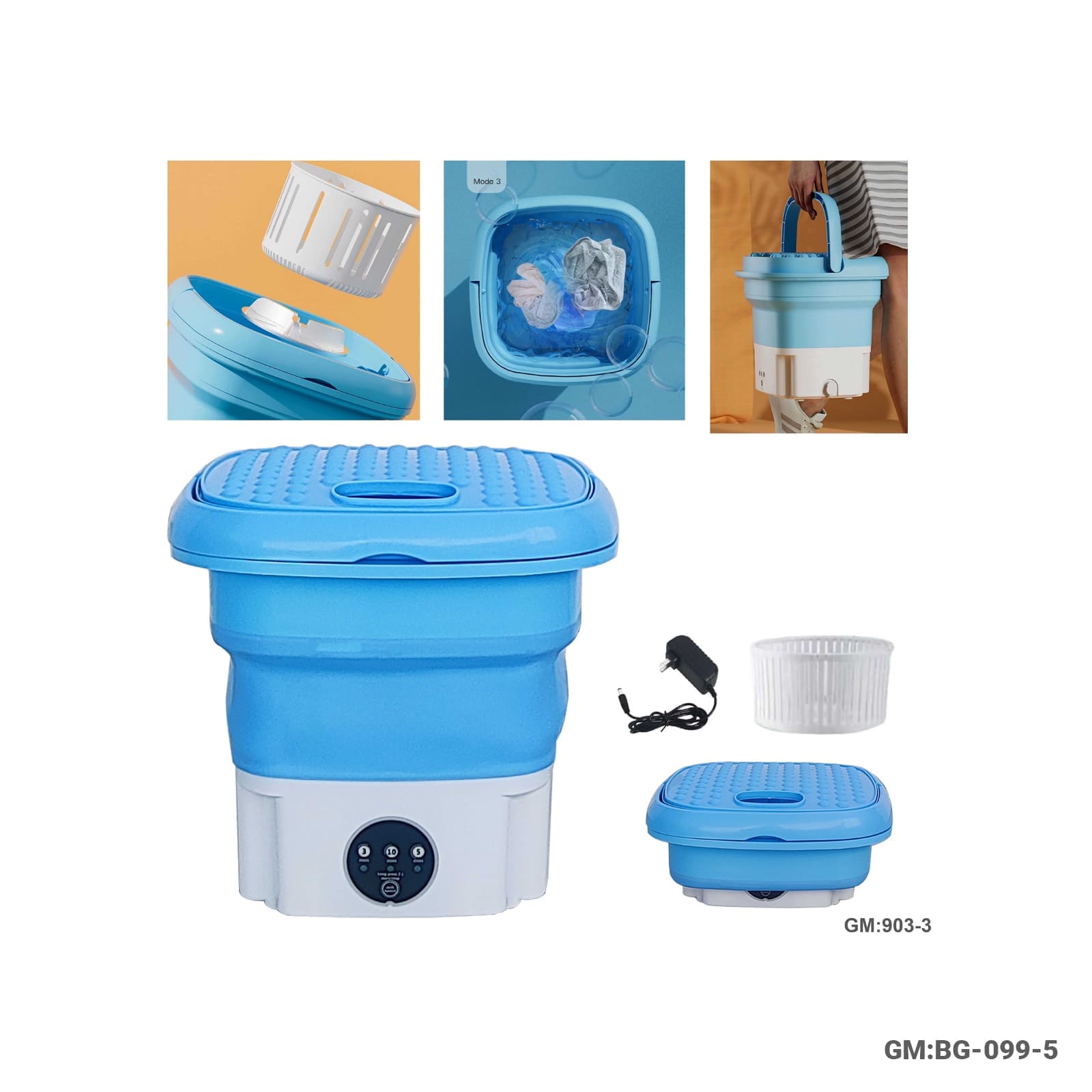 الجهاز الغسالة المصغرة القابلة للطي "903-3"