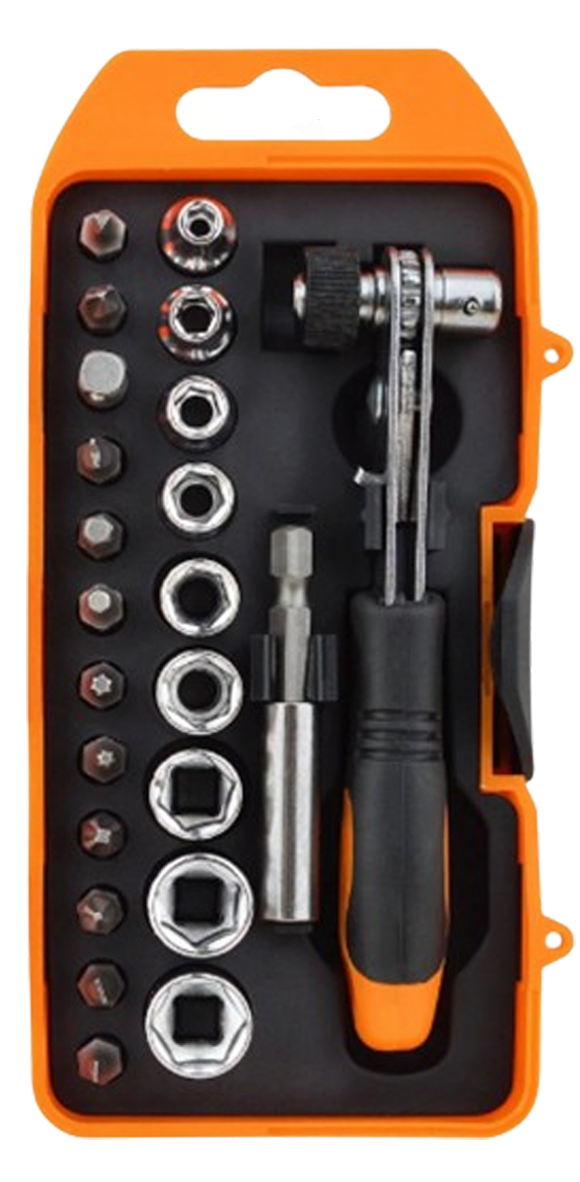 مجموعة أدوات مقابس وبت 23 قطعة "COAX212"