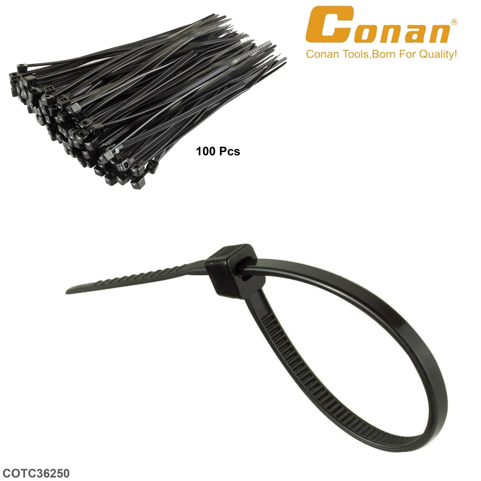 CABLE TIES 3.6x250mm "COCT36250"